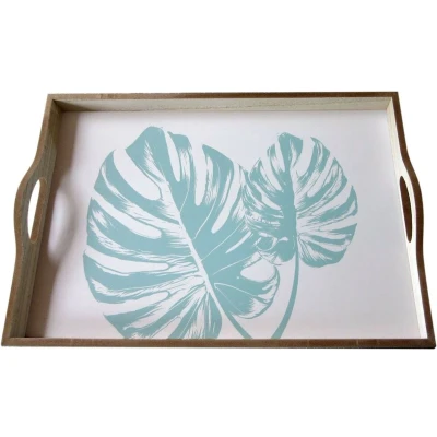 Afbeelding van Versa Dienblad Shelly Blauw Hout Mdf 30 X 5 45 Cm