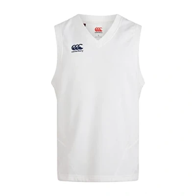 Afbeelding van Canterbury Mens Core Cricket mouwloze Slipover Wit Sport Training 3XL
