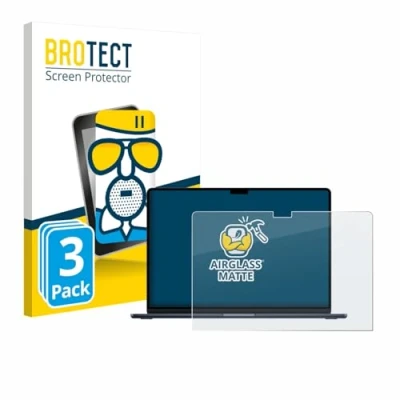 Afbeelding van BROTECT Screenprotector voor Apple MacBook Air 15&quot; M4 2025 Folie Beschermfolie Beschermglas matte (3 Stuks)