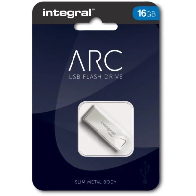 Afbeelding van Integral ARC USB stick 2.0, 16 GB, zilver