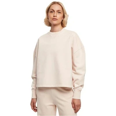 Afbeelding van Urban Classics Heavy Terry Garment DYE Crewneck Sweater, Dames, Maat: XXL, Pink
