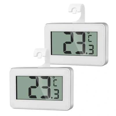 Afbeelding van AiQInu 2 digitale koelkastthermometers, aquariumthermometer, mini koelkastthermometer, Freeze thermometer