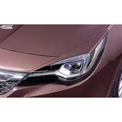 Afbeelding van Koplampspoilers compatibel met Opel Astra K HB 5 deurs/Sportstourer 2015 2021 (ABS)