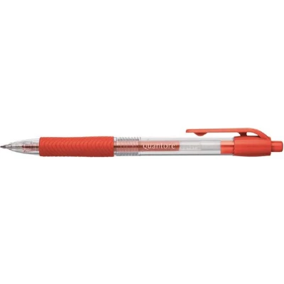 Afbeelding van 12x Gelschrijver grip drukknop 0.7mm rood