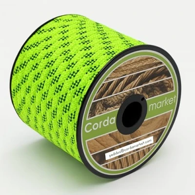 Afbeelding van CORDAMARKET 10 mm touw, volwassenen, uniseks, neongroen, 25 m