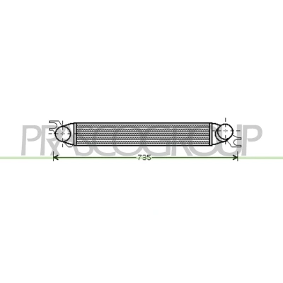 Afbeelding van PRASCO MN308N001 Intercooler MINI: Clubman