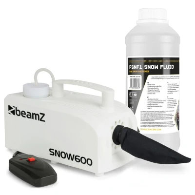 Afbeelding van BeamZ SNOW600 sneeuwmachine met 1 liter sneeuwvloeistof
