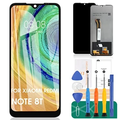 Afbeelding van Voor Xiaomi Redmi Note 8T Lcd Scherm Vervanging M1908C3XG Display Touch Digitizer Vergadering Reparatie Onderdelen Kits (Zwart Geen Frame)