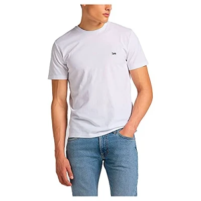 Afbeelding van Lee Mens Patch Logo Tee T shirts, wit, 3XL