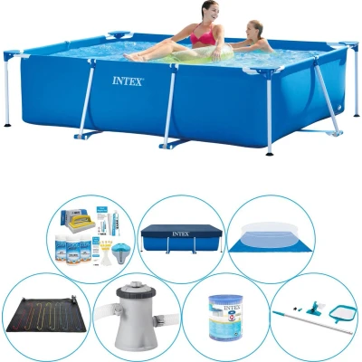 Afbeelding van Intex Frame Pool Rechthoekig 220x150x60 cm Zwembad Pakket