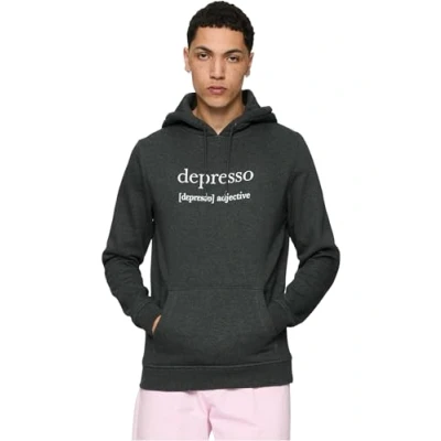 Afbeelding van Mister Tee Depresso Hoodie, Heren, Maat: Large, Charcoal