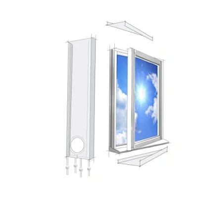 Afbeelding van Raamafdichtingskit Mobiele Airco Universele Raamkit Airconditioner
