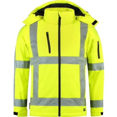 Afbeelding van Tricorp Hi Vis Softshell Jas RWS 403003 Geel Maat S