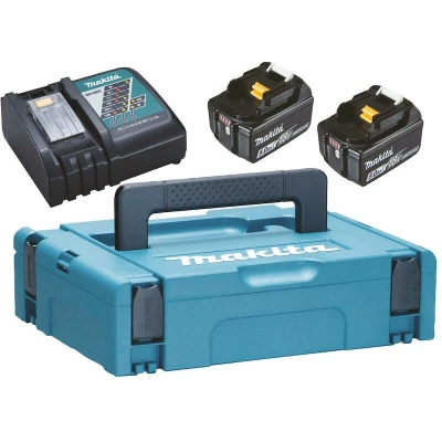 Afbeelding van Makita 197624 2 18V Li ion Accu Starterset (2x 5.0Ah) + Lader In Mbox