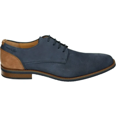 Afbeelding van Van Lier 2518662 CasualHeren sneakersHeren veterschoenVrije tijdsschoenen Kleur: Blauw Maat: 42