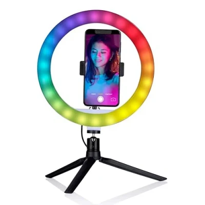 Afbeelding van Grundig Selfie ringlicht (Ringlicht), Constant licht, Zwart