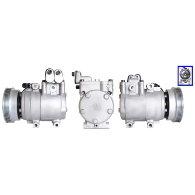 Afbeelding van LUCAS ACP01124 AC Compressor PAG 46 R134a HYUNDAI: Getz (TB) 1.5 CRDi, CRDi GLS 2005 2009