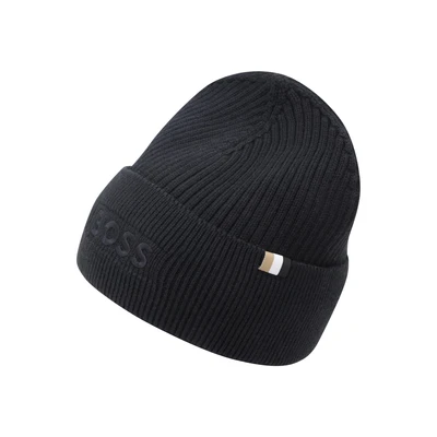 Afbeelding van Hugo Boss Magico beanie heren donkerblauw