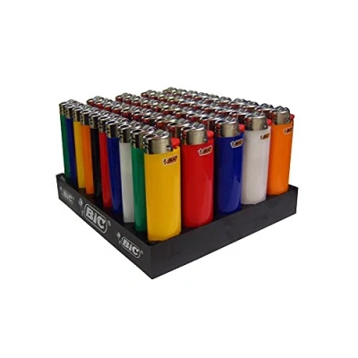 Afbeelding van BIC Aansteker Reibrad Slim J23, neutraal, gesorteerd, 50 stuks, per stuk verpakt (1 x stuks)