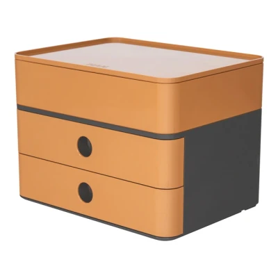 Afbeelding van Han Ha 1100 83 Smart Box Plus Allison 2 Lades En Caramel Bruin