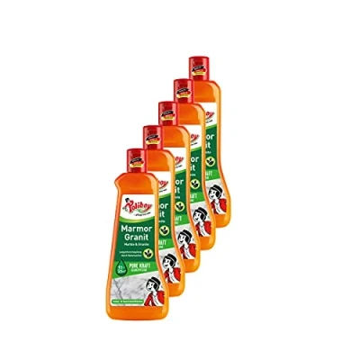 Afbeelding van Poliboy marmer graniet reiniging en onderhoud polish afdichting voor bescherming vloerreiniging 5 x 500 ml (2,5 liter) Made in Germany