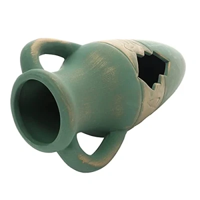 Afbeelding van Hobby Decoratie Keramische Amfora Brons Groen L 28CM