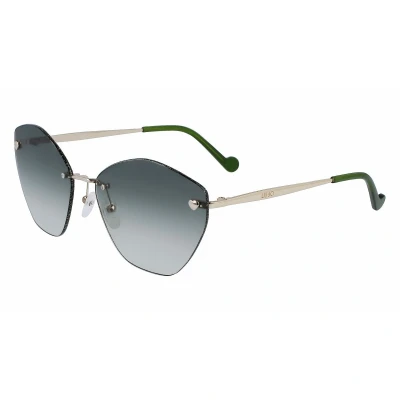 Afbeelding van Liu Jo Donna LJ153S 722 Occhiali da sole Metallo Oro Verde Squadrata Normale