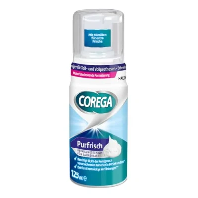 Afbeelding van Corega Purfris reinigingsschuim voor uitneembare tandenset/derde tanden, 1 x 125 ml