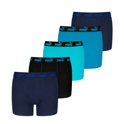 Afbeelding van PUMA Basic Boxer voor jongens (set van 5), Blue Combo, 134 140