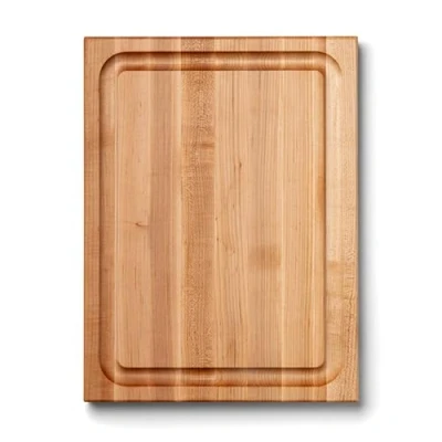 Afbeelding van Boos Block snijplank met sapgoot, XXL, 51 x 38 4 cm, houten handvat, Noord Amerikaanse esdoorn snijplank, hout, groot, hakplank, vlees