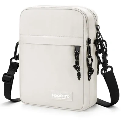 Afbeelding van MOCOCITO Schoudertas voor Heren, Casual Crossbody Tas Klein en Lichtgewicht Nylon met Verstelbare Schouderriem, Perfect Telefoon, Portemonnee Sleutels Ideaal Cadeau Mannen