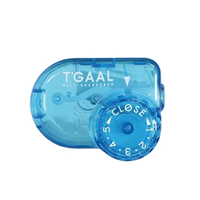 Afbeelding van UWA STAD T&#039;GAAL Hoek Verstelbare Puntenslijper, Doorschijnend Blauw, 1 ea. (RS036BL)