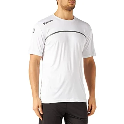 Afbeelding van Kempa Emotion 2.0 Poly Shirt Kind Wit Antraciet Maat 128