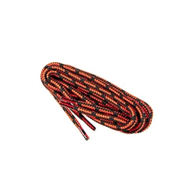 Afbeelding van Ronde Schoenveters Voor Werkschoenen, Veiligheidslaarzen, Gemaakt In Europa Door Worker Walker Laces Pro, 1 Paar (9131 zwart met rood / 120 cm 47 inch)