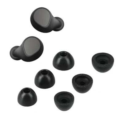 Afbeelding van kwmobile 6x cover voor oordopjes geschikt Jabra Elite 7 Pro Van memory foam in zwart Maat S, M en L