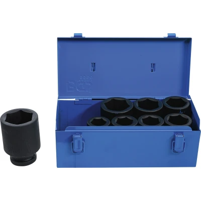 Afbeelding van BGS Kracht doppenset zeskant, diep 1&quot; 27 50 mm, 8 delig