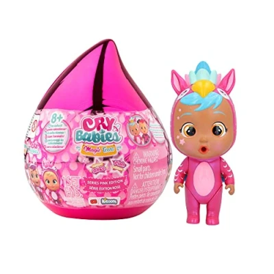 Afbeelding van CRY BABIES MAGIC TEARS Pink Edition Mini verzamelpoppen met roze accessoires, die kullertranen huilen, geschikt voor kinderen vanaf 3 jaar