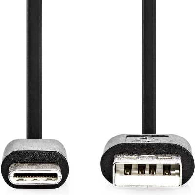 Afbeelding van Nedis USB Kabel type C Male naar A 1m Zwart