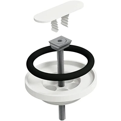 Afbeelding van Clou Flush afvoerplug en sifon aansluiting wit mat