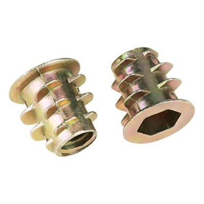 Afbeelding van Pak van 50 stuks M5 x 10 mm zeskantmoer zinklegering, zinklegering inzetmoeren
