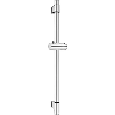 Afbeelding van Cornat Wandstang &quot;Cervia&quot; 65 cm lengte variabele wandbevestigingen met drukknop schuiver verchroomd/douchestang/douchestang/douchehouder / TECB3441