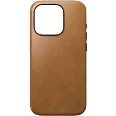 Afbeelding van Nomad Modern Leather Case Magsafe iPhone 15 Plus tan NM01611585