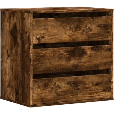 Afbeelding van vidaXL Ladekast 60x41x58 cm bewerkt hout gerookt eikenkleurig