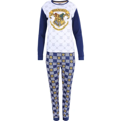 Afbeelding van Wit donkerblauwe pyjama HOGWARTS Harry Potter