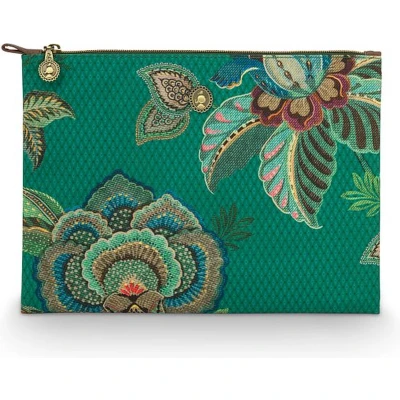 Afbeelding van Pip Studio Charly Toilettas Groen Cece Fiori 30 cm
