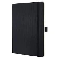 Afbeelding van Sigel notitieboek Conceptum formaat A5 zwart blanco softcover SI CO339