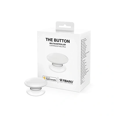 Afbeelding van FIBARO HomeKit Enabled The Button White / iOS Bluetooth Draadloze draagbare schakelknop, wit, FGBHPB 101 1