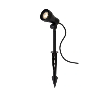 Afbeelding van Lucide SPIKE Tuinspot Buiten LED Dimb. GU10 1x5W 3000K IP54 Zwart