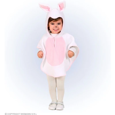 Afbeelding van Widmann Haas &amp; Konijn Kostuum Hop Mini Konijntje Kind Roze, Wit / Beige Maat 98 Carnavalskleding Verkleedkleding