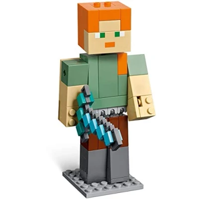 Afbeelding van LEGO Minecraft BigFig Alex met Kip 21149